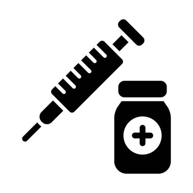 Kişisel ve ticari kullanım için Enjeksiyon Vektörü Kabartma Simgesi