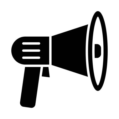 Kişisel ve Ticari Kullanım İçin Megafon Vektör Kabartma Simgesi