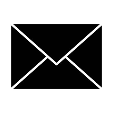 Kişisel ve Ticari Kullanım İçin Posta Vektörü Glyph Simgesi