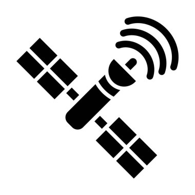 Kişisel ve Ticari Kullanım için Uydu Vektörü Kabartma Simgesi