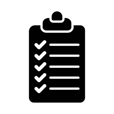 Kişisel ve ticari kullanım için Pano Vektörü Glyph Simgesi