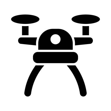 Kişisel ve ticari kullanım için Drone Vektör Glyph Simgesi