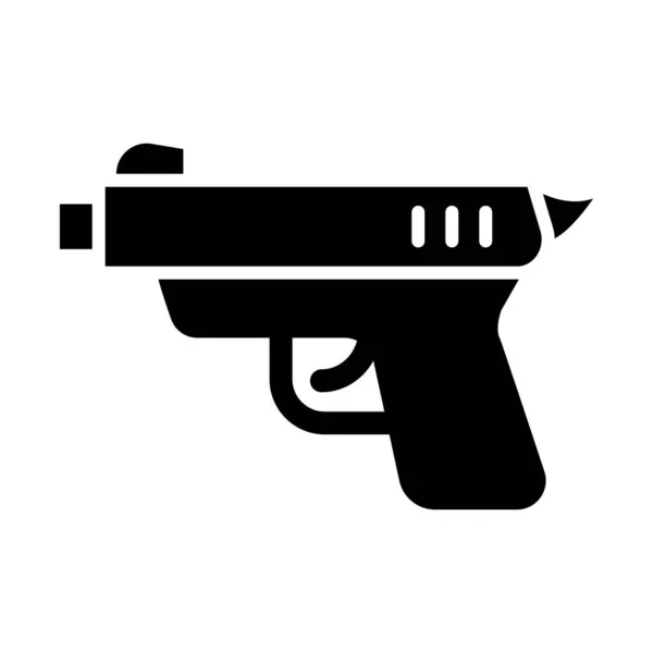 Икона Векторный Пистолет Личного Коммерческого Использования — стоковый вектор