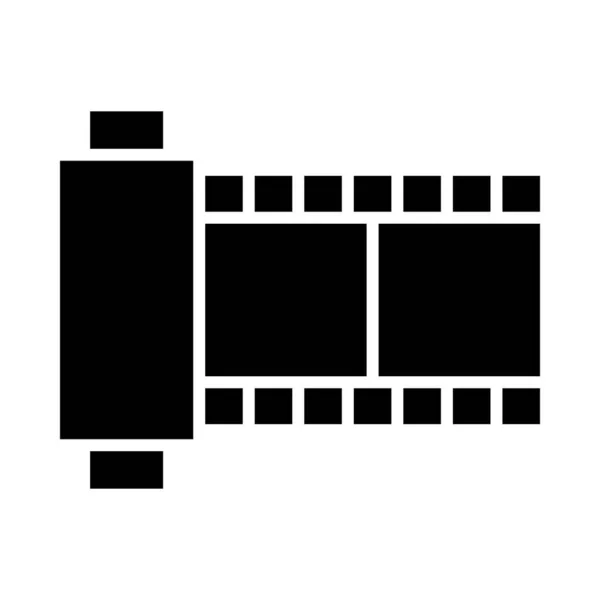 Camera Film Vector Glyph Icon Für Den Persönlichen Und Kommerziellen — Stockvektor