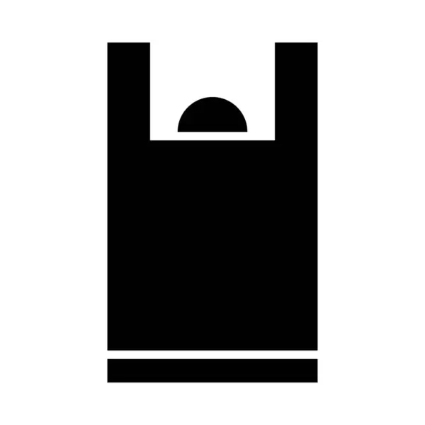 Plastiktüten Vector Glyph Icon Für Den Persönlichen Und Kommerziellen Gebrauch — Stockvektor