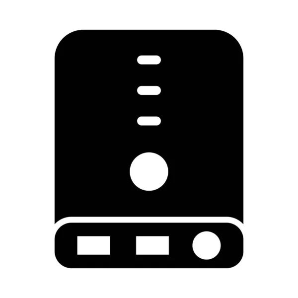 Power Bank Vector Glyph Icon Para Uso Personal Comercial — Vector de stock