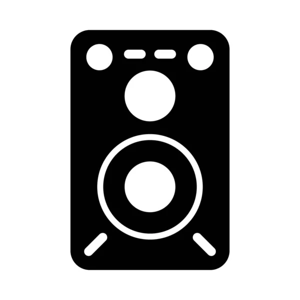 Głośnik Vector Glyph Ikona Użytku Osobistego Komercyjnego — Wektor stockowy