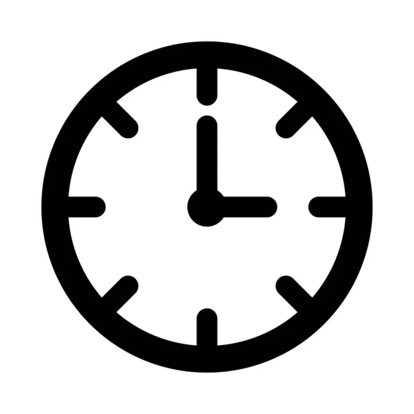 Reloj Vector Glifo Icono Para Uso Personal Comercial — Archivo Imágenes Vectoriales