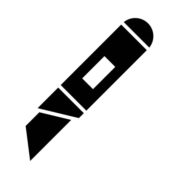 Cutter Vector Glyph Icon Voor Persoonlijk Commercieel Gebruik — Stockvector