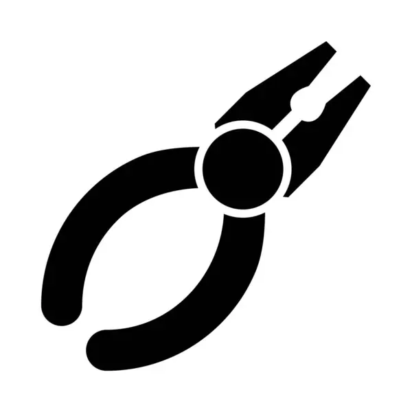 Alicate Vector Glyph Icon Para Uso Pessoal Comercial —  Vetores de Stock