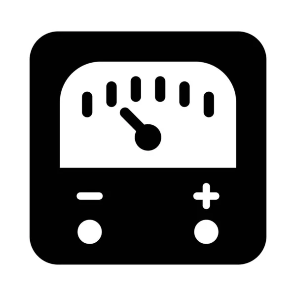 Icône Vectorielle Glyphe Voltmètre Pour Usage Personnel Commercial — Image vectorielle