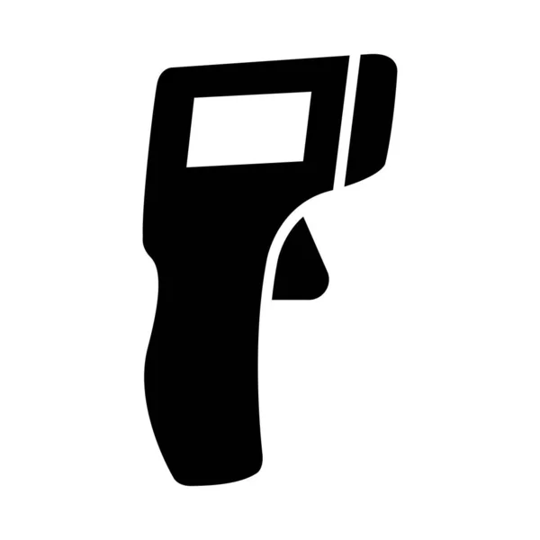 Thermometerpistole Vector Glyph Icon Für Den Persönlichen Und Gewerblichen Gebrauch — Stockvektor