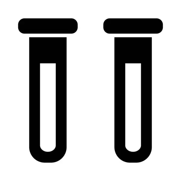 Ampułka Vector Glyph Icon Użytku Osobistego Handlowego — Wektor stockowy