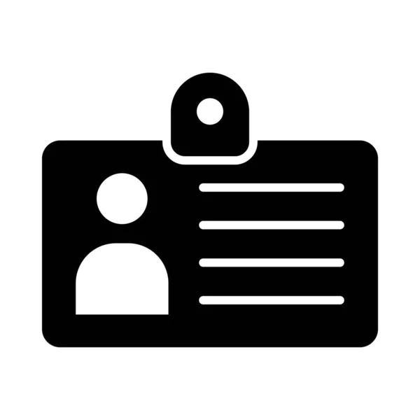 Druk Pass Vector Glyph Icon Voor Persoonlijk Commercieel Gebruik — Stockvector
