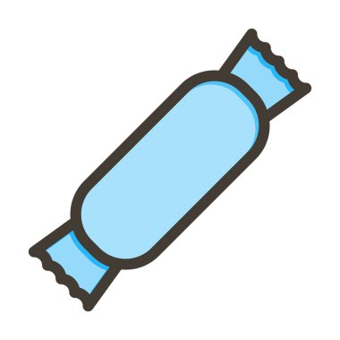 Şekerleme Kalın Çizgisi Kişisel ve Ticari Kullanım İçin Renklerle Dolu