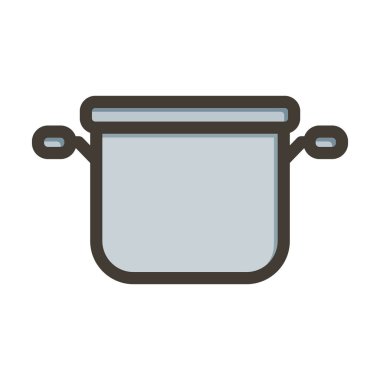 Çorba Kabı Kalın Çizgisi Kişisel ve Ticari Kullanım İçin Renklerle Dolu