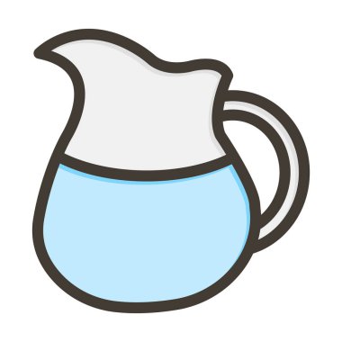 Sürahi Kalın Çizgisi Kişisel ve Ticari Kullanım İçin Renklerle Dolu