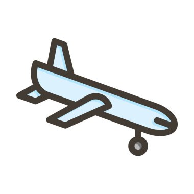 İniş Kalın Çizgisi Kişisel ve Ticari Kullanım İçin Renklerle Dolu