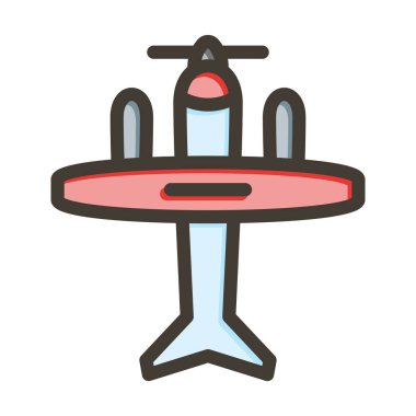 Deniz uçağı Kalın Çizgisi Kişisel ve Ticari Kullanım İçin Renklerle Dolu