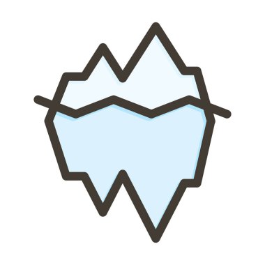 Buzdağı Kalın Çizgisi Kişisel ve Ticari Kullanım İçin Renklerle Dolu