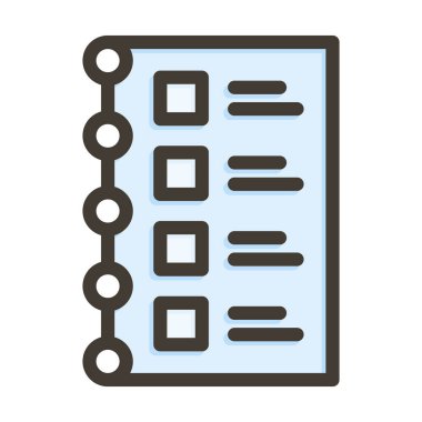 Alışveriş Listesi Kalın Çizgi Kişisel ve Ticari Kullanım İçin Renkler