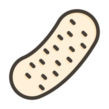 Patates Kalın Çizgisi Kişisel ve Ticari Kullanım İçin Renklerle Dolu