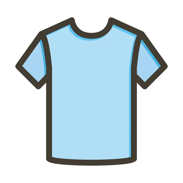 Design Košile Tlustá Čára Plné Barvy Pro Osobní Komerční Použití — Stockový vektor