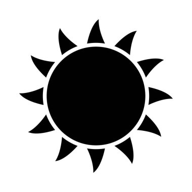 Kişisel ve Ticari Kullanım İçin Güneş Vektörü Kabartma Simgesi