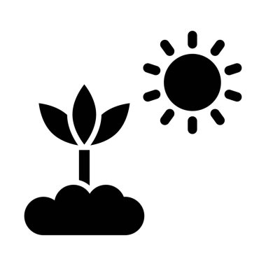 Kişisel ve Ticari Kullanım İçin Fotosentez Vektör Sembolü
