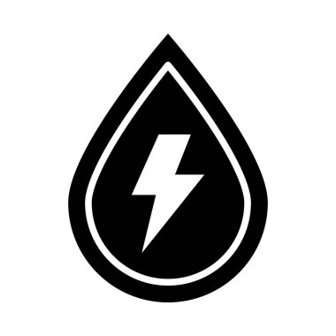 Kişisel ve ticari kullanım için Su Enerjisi Vektörü Kabartma Simgesi