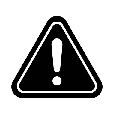 Kişisel ve ticari kullanım için Tehlike Vektörü Glyph Simgesi