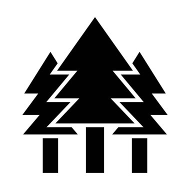 Kişisel ve ticari kullanım için Çam Ağacı Vektör Kabartma Simgesi