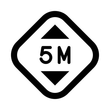 Kişisel ve ticari kullanım için Yükseklik Vektörü Kabartma Simgesi