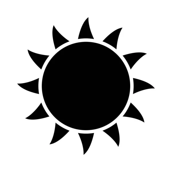 Sun Vector Glyph Ikon För Personligt Och Kommersiellt Bruk — Stock vektor