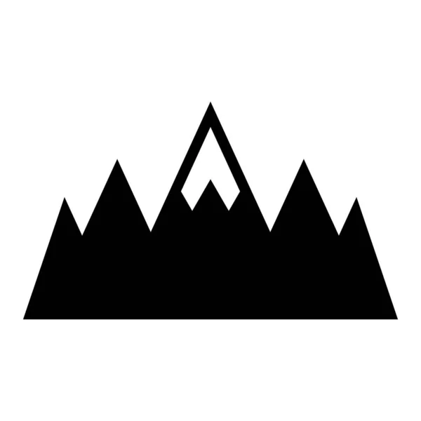 Ikona Wektora Gór Glyph Użytku Osobistego Komercyjnego — Wektor stockowy