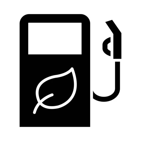 Eco Fuel Vector Glyph Icon Für Den Persönlichen Und Kommerziellen — Stockvektor