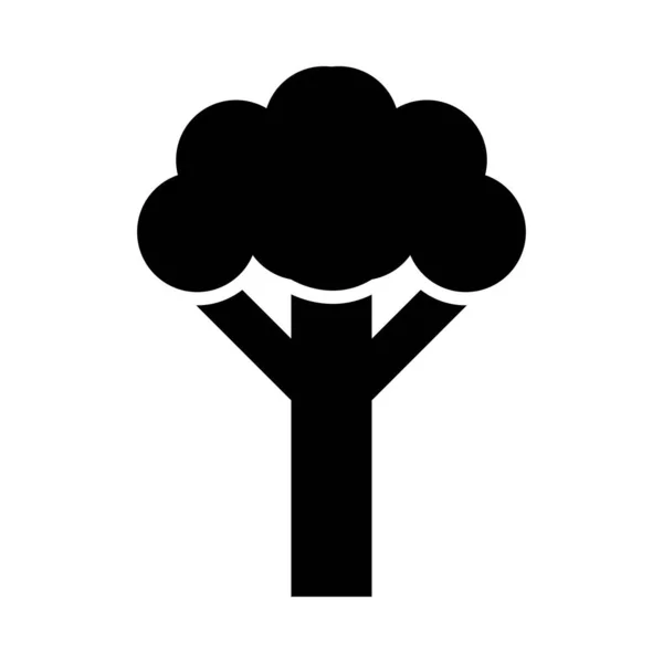 Векторный Икона Дерева Глиф Личного Коммерческого Использования — стоковый вектор