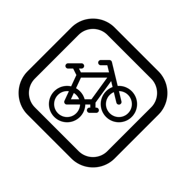 Icône Glyphe Vecteur Vélo Pour Usage Personnel Commercial — Image vectorielle