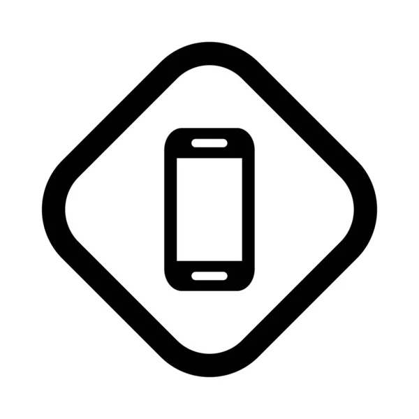 Kişisel Ticari Kullanım Için Telefon Vektörü Kabartma Simgesi — Stok Vektör