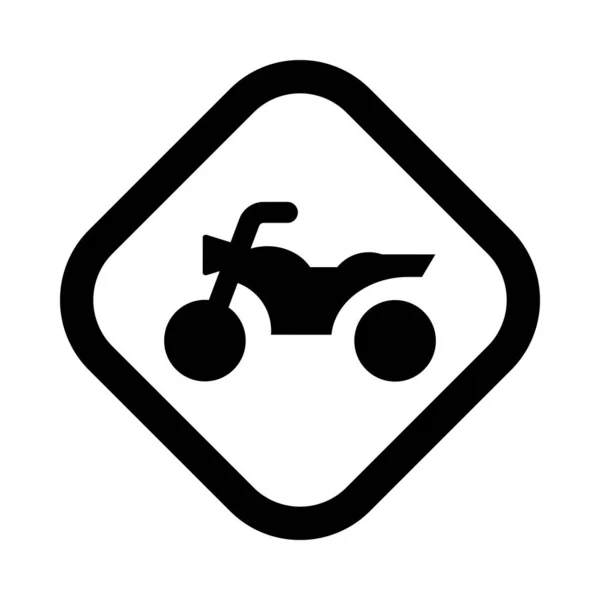 Icona Glyph Vettoriale Motocross Uso Personale Commerciale — Vettoriale Stock