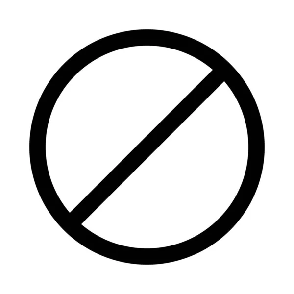 Icono Glifo Vector Signo Prohibido Para Uso Personal Comercial — Archivo Imágenes Vectoriales