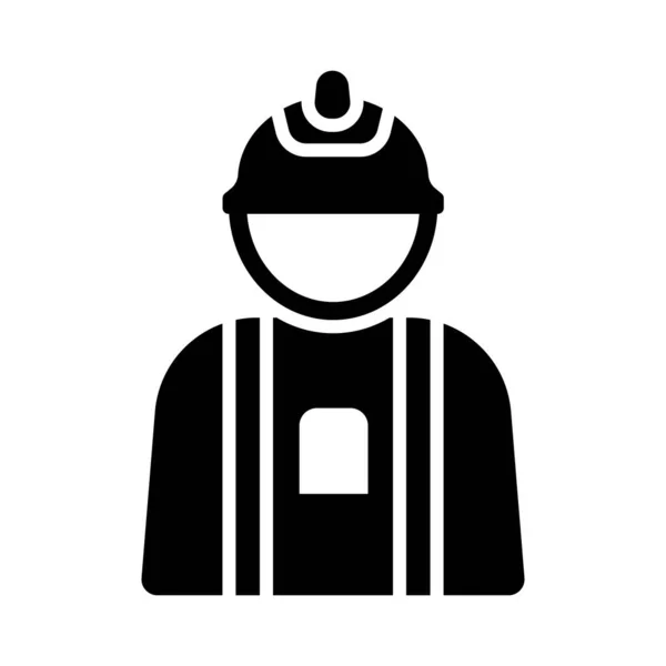 Worker Vector Glyph Icon Für Den Persönlichen Und Kommerziellen Gebrauch — Stockvektor