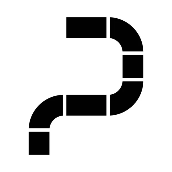 Pipe Vector Glyph Icon Για Προσωπική Και Εμπορική Χρήση — Διανυσματικό Αρχείο