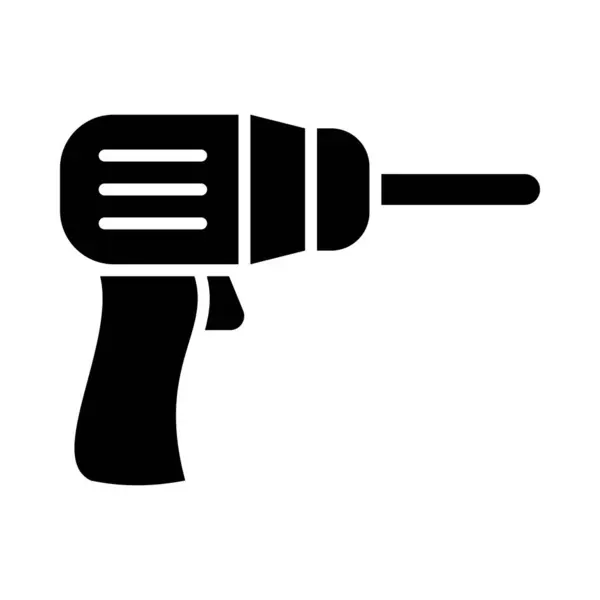 Drill Vector Glyph Icon Für Den Persönlichen Und Kommerziellen Gebrauch — Stockvektor