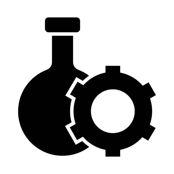 Lab Vector Glyph Icon Για Προσωπική Και Εμπορική Χρήση — Διανυσματικό Αρχείο