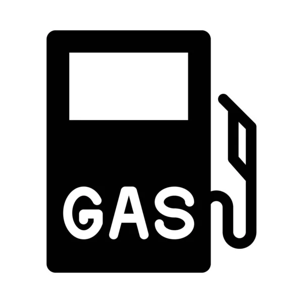 Ikona Wektora Stacji Benzynowej Użytku Osobistego Komercyjnego — Wektor stockowy