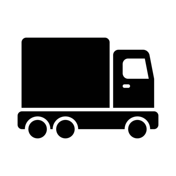 Land Transport Vector Glyph Icon Voor Persoonlijk Commercieel Gebruik — Stockvector