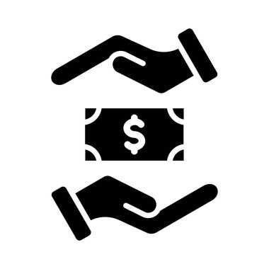 Kişisel ve Ticari Kullanım için Vektör Vektörü Glyph Simgesine Rüşvet