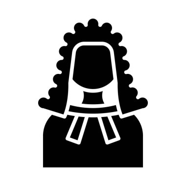 Kişisel ve Ticari Kullanım için Yargıç Vektörü Glyph Simgesi