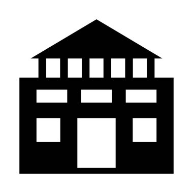 Kişisel ve Ticari Kullanım İçin Mahkeme Vektörü Glyph Simgesi